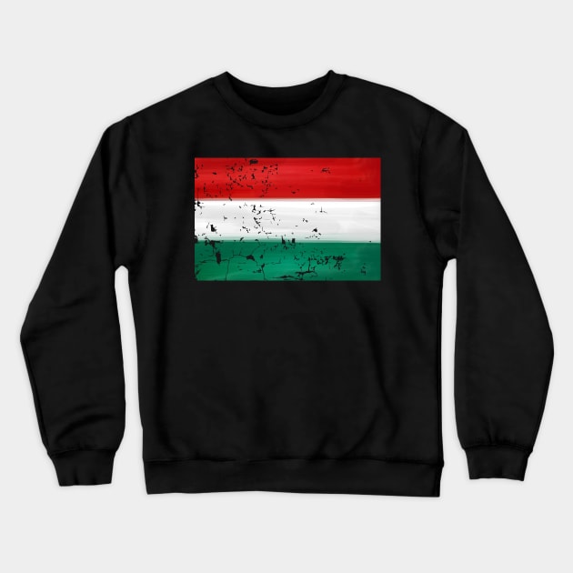 Hungary Flag Crewneck Sweatshirt by Dojaja
